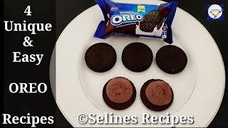 4 Unique & Easy Oreo Recipes | Oreo Ice cream | Oreo Balls | Oreo Milk Shake | Oreo Shots |Lockdown|