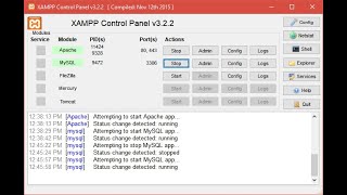 Installing Xampp as your webserver
