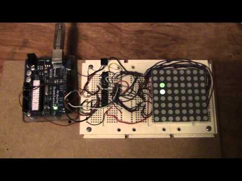 8X8 LED Matrix powered by Arduino