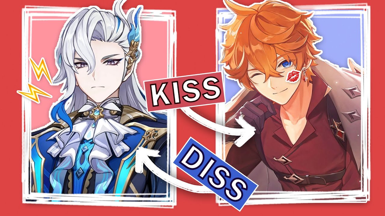 1 KISS 💋 1 DISS ⚡️ -  Genshin Impact