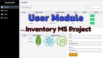 User Dashboard | Inventory Management System using MERN Stack | 8