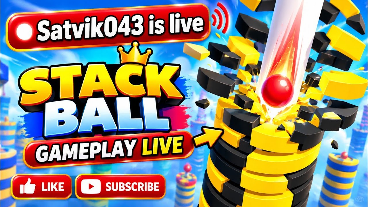 STACK BALL GAME play live #yt - YouTube