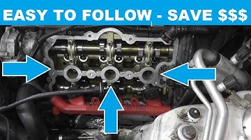 AUDI S4 VALVE COVER GASKET Replacement with Basic Hand Tools | Save Hundreds!
