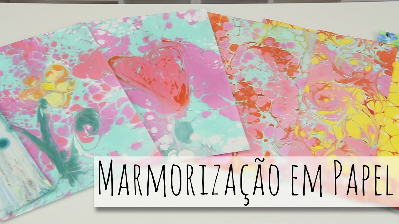 Marmorização em Papel