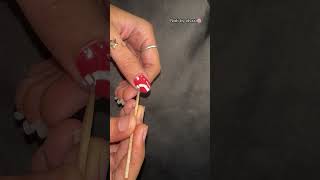 Easy nail art with toothpick💅#nails #nailart #naildesign
