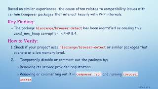 Resolving zend_mm_heap corrupted Errors in Laravel Sail with PHP 8.4 Upgrade