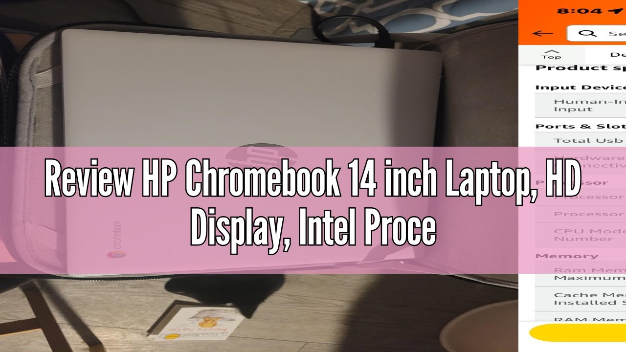 Review HP Chromebook 14 inch Laptop, HD Display, Intel Processor N100, 8 GB RAM, 128 GB UFS, Intel U