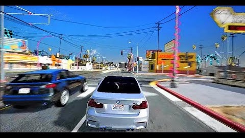 GTA 5: V-Reloaded XQuantvX Realism Beyond Insane Photo-Realistic Graphics Mods BMW M3 2022-GAMEPLAY