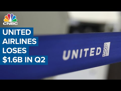 United Airlines loses $1.6 billion in second quarter as Covid-19 disrupts air travel