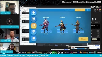 Presentation of the game CryptoHeroes Season 4 at the Blockchain Game Alliance