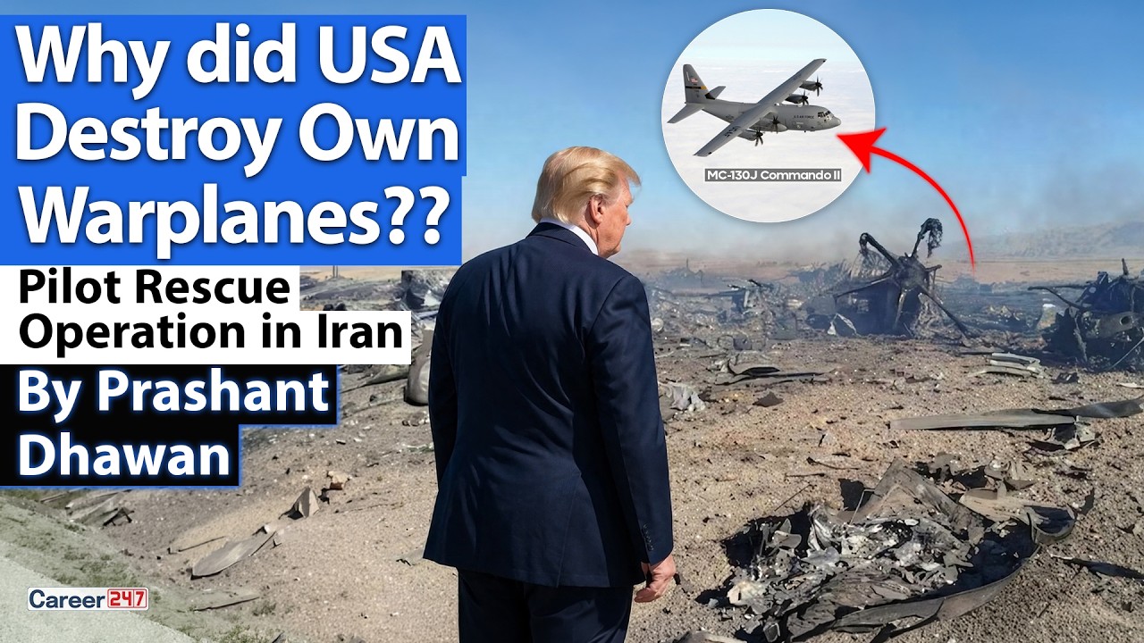 Why did USA Destroy Own Warplanes?? | Pilot Rescue Operation in Iran ...
