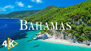 FLYING OVER BAHAMAS (4K UHD)  Calming Music With Beautiful Nature Videos  4K Video Ultra HD