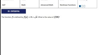 Famous DSAT || Nonlinear functions||# sat math #dsat # Advance math Net Worth