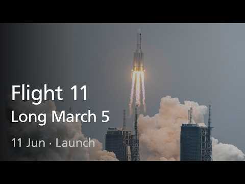 Live: Long March 5 Flight 11 Launch (No Commentary)