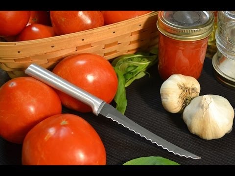 How to Prepare and Freeze Tomatoes | RadaCutlery.com - YouTube