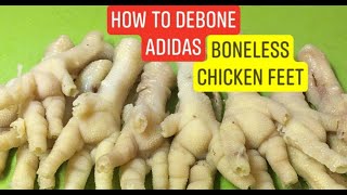 EASY WAY TO DEBONE CHICKEN FEET | RICH IN COLLAGEN | PAANO TANGGALIN BUTO NG PAA NG MANOK(NEGOSYO)