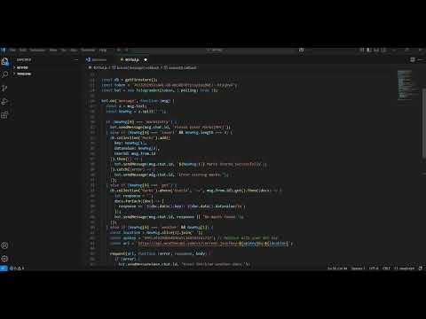 Telegram ChatBot using Firebase Firestore Database