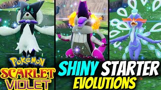 ALL SHINY STARTER POKEMON Evolutions in Pokemon Scarlet & Violet