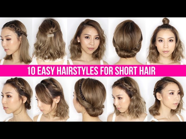 10 Easy Ways To Style Short Hair & Long Bob - Tina Yong