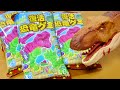 復活!恐竜グミ 知育菓子 恐竜トレーは全5種類 めっちゃかぶってしまった!作った恐竜の出来は・・・