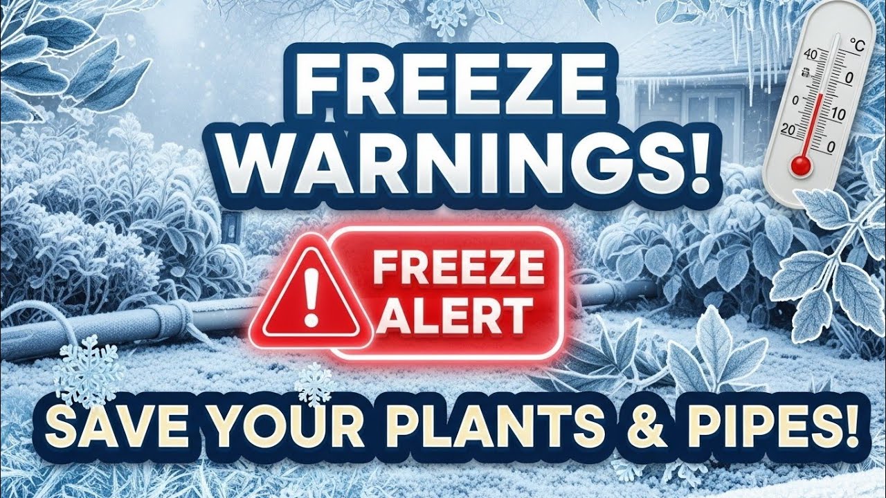 Freeze Warnings: Save Your Plants & Pipes This Winter! - YouTube