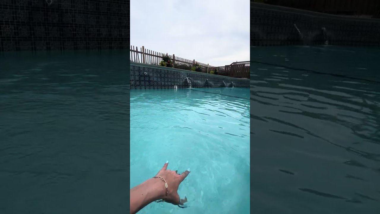 Empty pool sounds: water asmr vibes 