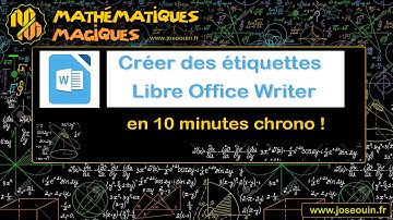 Créer des étiquettes par publipostage en 10 minutes chrono !