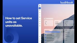 How to set Service units as unavailable
