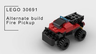 LEGO 30691 MOC, Alternate Build with Instructions: Fire Pickup