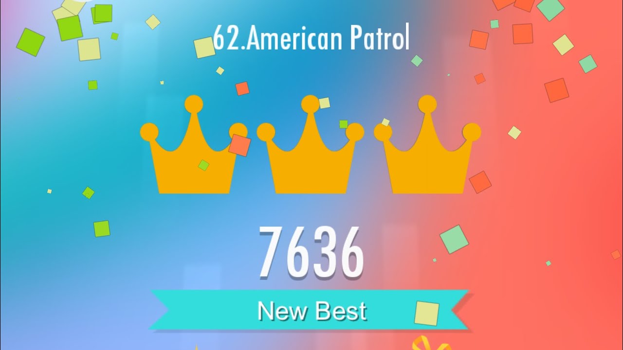 Piano Tiles 2 - American Patrol - 7636 (Could be better)