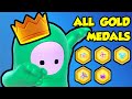 I Won With ALL GOLD MEDALS in Fall Guys - Challenge