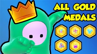 I Won With ALL GOLD MEDALS in Fall Guys - Challenge screenshot 3