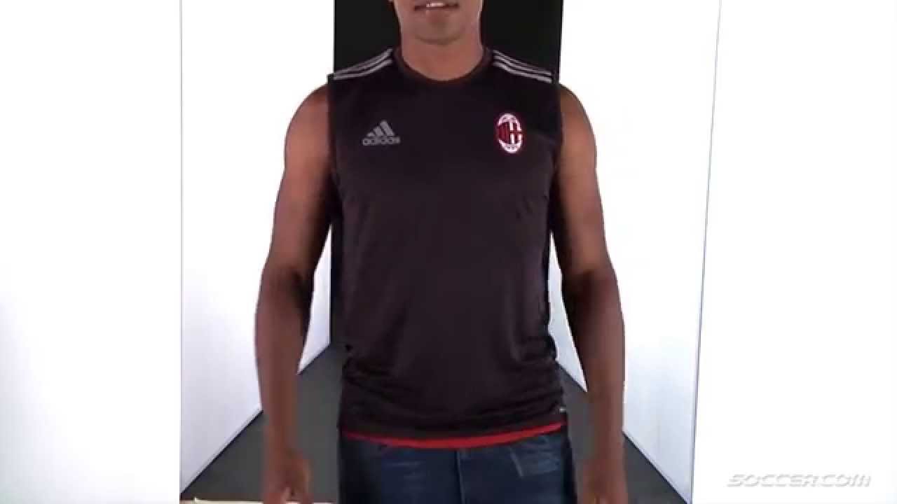 ac milan sleeveless training jersey