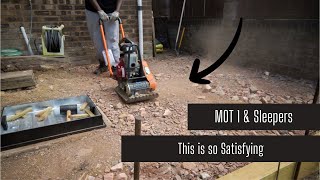 Installing sleepers and MOT 1 compacting - Satisfaction guaranteed!