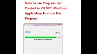 How to use Progress Bar Control in VB.NET Windows Application to show the Progress screenshot 4