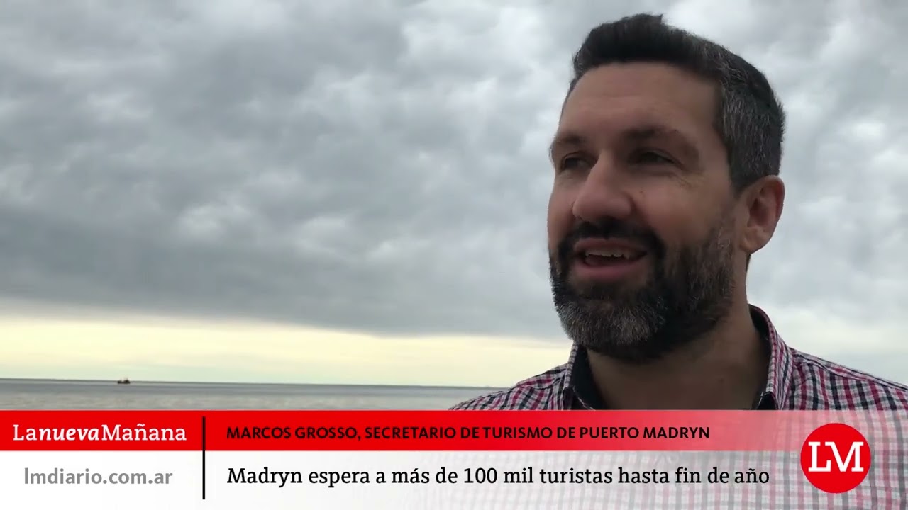 Esperan a más 100 mil turistas en Puerto Madryn hasta fin de año El secretario de turismo Matías Grosso, en diálogo con LNM, enumeró qué experiencias se pueden disfrutar esta temporada, que lleva por slogan "Planeta Madryn".