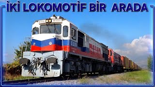 TCDD KORNALI GEÇİŞ YÜK TRENİ/DE 33010 + DE 24205