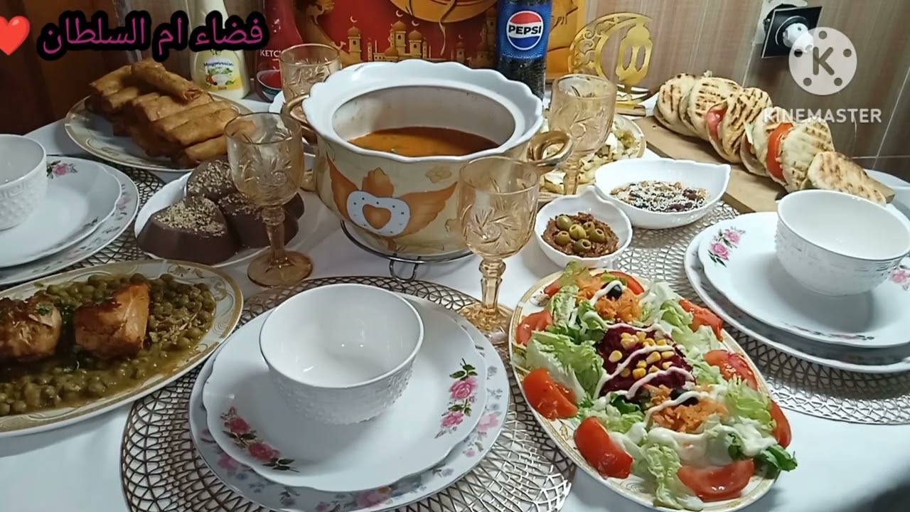 طاولة رمضان موضوع الامل ضد الالم