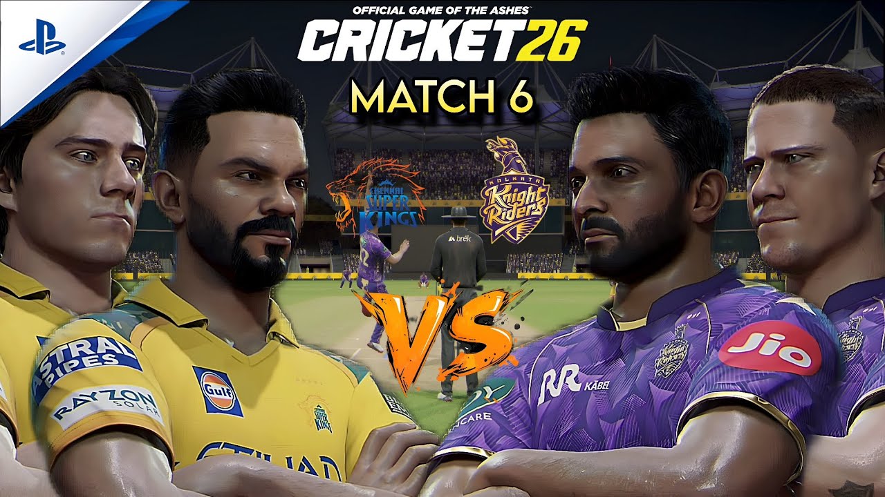 IPL 2026 as CSK 💛 | Match 6 | CSK vs KKR | Losing Streak Ends? 😱 | Brevis & Allen 🔥 | Cricket 26