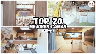 Top 20 de las MEJORES CAMAS de nuestros VANTOURS | Parte 1 | Dormir en furgoneta camperizada