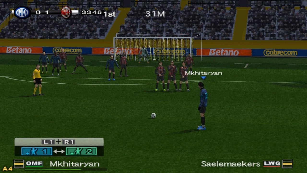 Winning eleven 2026 INTER MILAN vs AC MILAN Gameplay - Ps2