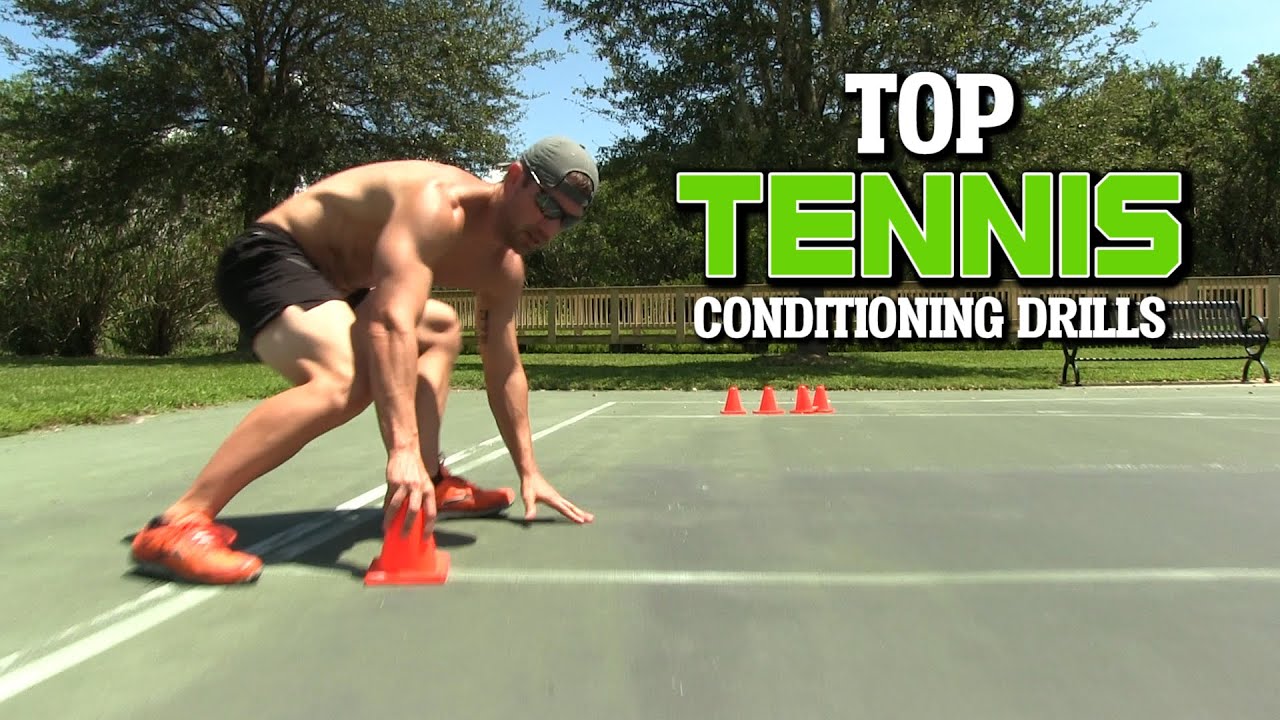 Tennis Conditioning Workout Cone Drills to Improve Fitness & Speed