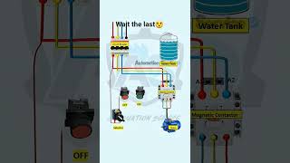 Three phase motor forward Reverse control wiring🤩🔥⚡ #electrical work