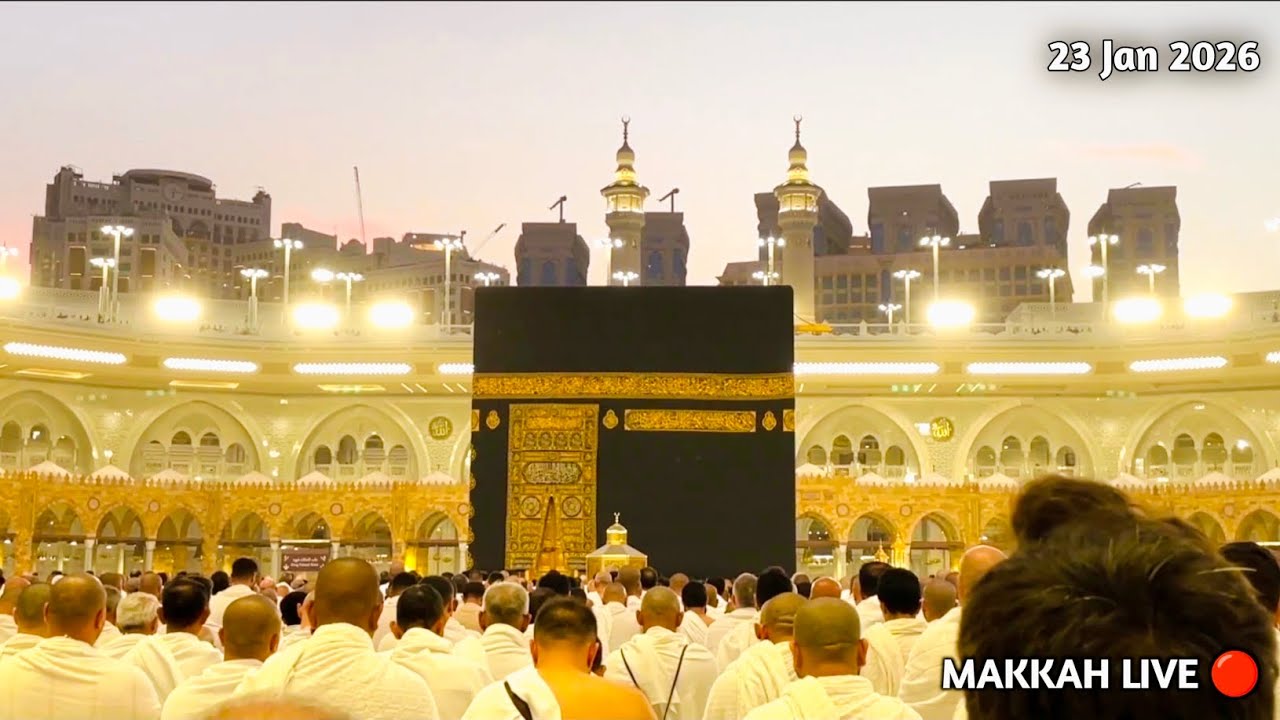 Makkah Haram Streets | 23 Jan 2026 | Food &  Travel | Kaaba Live🔴 | Beautiful view Masjid al Haram 