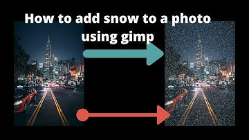 How to add snow to a photo using gimp