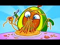 First time at the restaurant  food challenge  funny stories for kids by pit  penny 