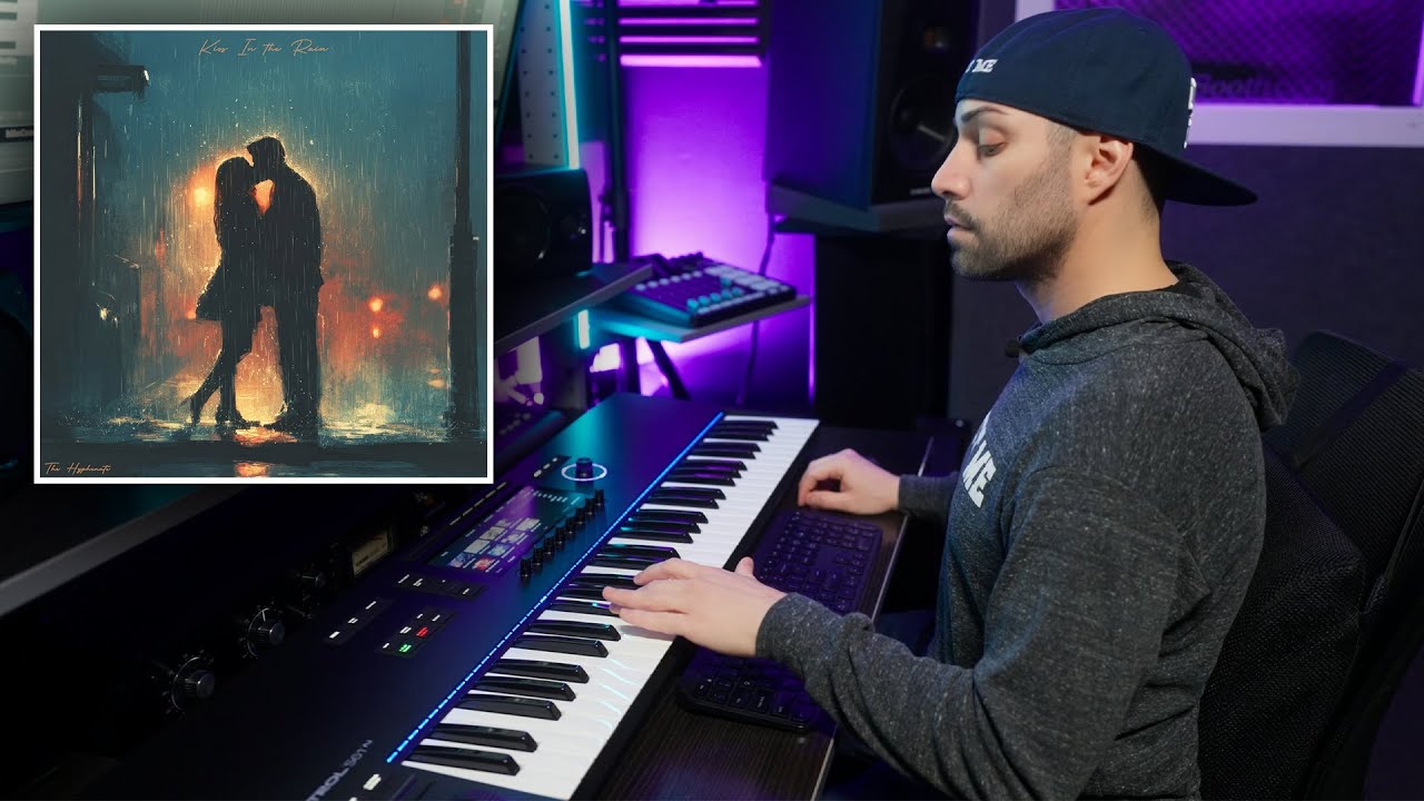 Beat Making "Kiss In the Rain" [ How to Make Synthwave Electronic Beats ] The Hyphenate