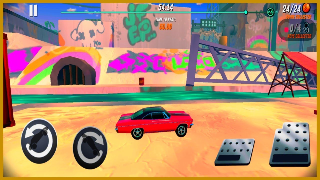 STUNT CAR CARTOON GAME CAR RESING DRIVING CAR 2023 GTA5 STUNT CAR