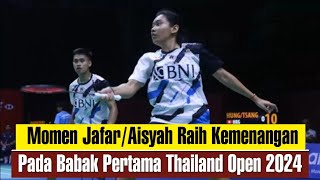 Momen Jafar/Aisyah Raih Kemenangan Pada Babak Pertama Thailand Open 2024