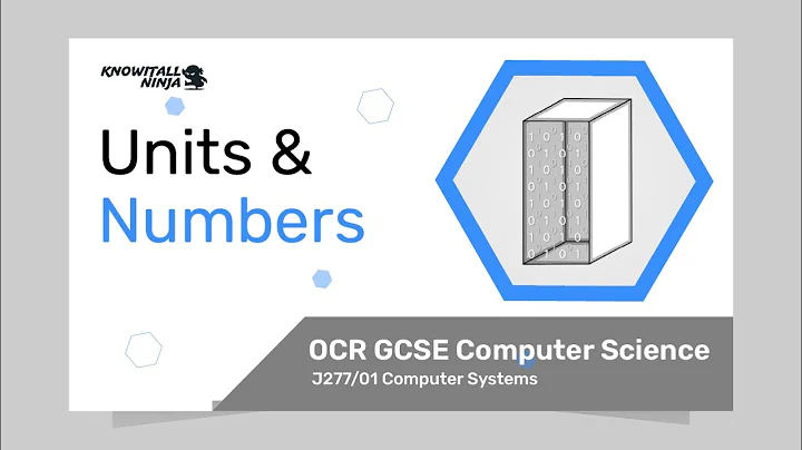 Units and Numbers - OCR GCSE Computer Science